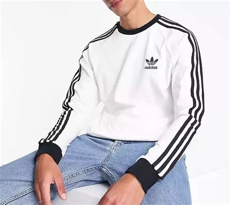 adidas longshirt weiß|Amazon.com: Adidas White Long Sleeve Shirt Men.